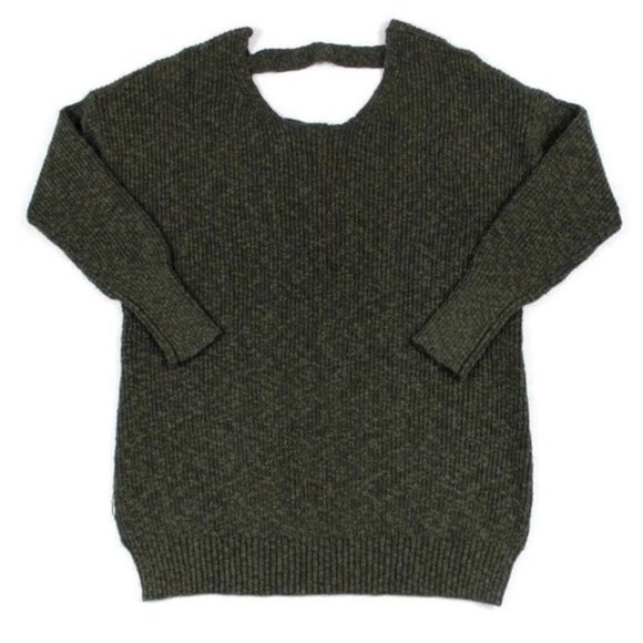 Torrid Olive Green Lace Up Back Sweater ~ 3X - Picture 2 of 2